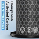 AP-T40 True HEPA Filter & UV-C Replacement Bulbs Compatible with HoMedics AP-T40, AP-T40WT, AP-T43-WT, AP-T45-BK and AP-T45-WT