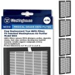 Westinghouse Air Purifier True HEPA Filter Replacement Compatible with 1804 Model (Set of 4)
