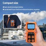 Gas Detector, CHNADKS 4 Gas Monitor H2S,O2,CO and LEL Multiple Indicator with Vibration, Audible, Visual 4 Gas Monitor Personal Rechargeable Gas Sniffer Alarm with LCD