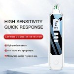 Mood Pie 2PCS Carbon Monoxide Detectors for Travel, Portable Mini CO Detector with Alarm Powered by Battery, Air Quality Carbon Monoxide Monitor with Lanyard for Home Basement Trip Camp RV Vehicle