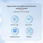 Mood Pie 2PCS Carbon Monoxide Detectors for Travel, Portable Mini CO Detector with Alarm Powered by Battery, Air Quality Carbon Monoxide Monitor with Lanyard for Home Basement Trip Camp RV Vehicle