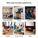 Mood Pie 2PCS Carbon Monoxide Detectors for Travel, Portable Mini CO Detector with Alarm Powered by Battery, Air Quality Carbon Monoxide Monitor with Lanyard for Home Basement Trip Camp RV Vehicle