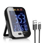 Portable CO2 Detector, AP-531G Portable CO2 Detector 3 in 1 Indoor Air Quality Monitor with Tempe(℃/℉), Alarm and Humidity Sensor Air Analyzer for Grow Tents, Wine Cellars, Homes,Office, School