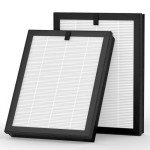 2 Pack ClearAir-A5 Replacement Filter Compatible with VEWIOR ClearAir-A5 Air Purifier, 3-in-1 High-efficiency H13 True HEPA Air Cleaner Filter