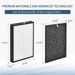 Zouhwaso FY1410 Replacement Filter Set Compatible with Philips 1000 1000i Series Air Pur-ifier Model FY1410 FY1413 AC1215/1213/1212/1216, 1x FY1413/40 Acti-vated Car-bon and 1x FY1410/40 HEPA Filter