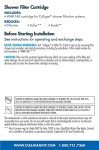 Culligan WHR-140 WTR FiltrationCartridge Shower Filter Replacement Cartridge, 1 Count (Pack of 1), White