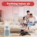 JF100 replacement filter Compatible with jafanda air purifier filter,h13 hepa filter replacement and Activated Carbon Filtration System 2 Pack