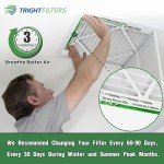TRIGHTFILTERS 12x12x1 Air Filter 6 Pack, Durable MERV 8 Pleated Home HVAC AC Furnace Filters, Lightweight Compact Air Conditioner Filter Replacement