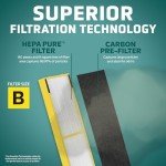 GermGuardian Filter B HEPA Pure Genuine Air Purifier Replacement Filter, Removes 99.97% of Pollutants for AC4825, AC4300, AC4900, AC4825DLX, AC4850, CDAP4500, AP2200, Black/Yellow, FLT4825