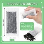 48 Packs Replacement Activated Charcoal Distiller Filters Coconut Shell Activated Carbon Filter Sachets Compatible with Countertop Water Distiller Models