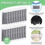 48 Packs Replacement Activated Charcoal Distiller Filters Coconut Shell Activated Carbon Filter Sachets Compatible with Countertop Water Distiller Models