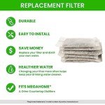 Green Piece® Distiller Filters - Activated Charcoal - Odor Absorbing. Works Great for Megahome and other Countertop Distillers (12 Pack) MADE IN USA