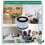 Asheviller MK01/DH-JH01 True HEPA Replacement Filter, Compatible with AROEVE MK01 & MK06 and Kloudi Air Purifier DH-JH01, Intelabe EPI080/EP1080, and Elechomes EPI081/EP1081 Air Purifier, 2Pack