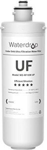Waterdrop RF10W-UF 0.01 Micron Water Filter, Reduces Lead, Chlorine, Bad Taste & Odor, 8K Gallons High Capacity, Replacement for Waterdrop Under Sink Water Filtration System, White