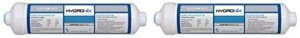 Hydronix ICF-10Q Inline Post Activated Carbon Water Filter Replacement Cartridge with 1/4-Inch Quick Connect for Refrigerator, Ice Maker, RO Reverse Osmosis System, 2000 Gallons (2 Pack)