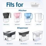 AQUA CREST Water Filter Replacement for All Waterdrop Pitcher and Dispenser Filtration System, Fits Waterdrop WD-PF-01A Plus, Reduces PFAS, PFOA/PFOS, Chlorine, Last Up to 200 Gallons (Pack of 2)