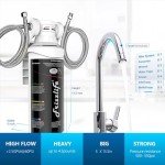 Frizzlife Under Sink Water Filter System-NSF/ANSI 53&42 Certified High Capacity Direct Connect Under Counter Drinking Water Filtration System-0.5 Micron Reduces Lead, Chlorine, Bad Taste & Odor