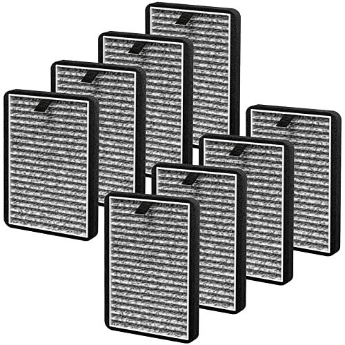 8 Pack DSTx HEPA + Carbon Filters Replacement Compatible with Clarifion DSTx Mini Personal Portable Air Purifiers for Home, Bedroom and Pets, Works for Dust, Smoke,Odors and Airborne Particles