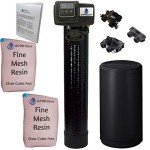 AFWFilters Iron Pro 2 Combination Water Softener Iron Filter Fleck 5600SXT Digital Metered Valve 64,000 Grain - High Flow for Whole House Use - Removes Hardness, Iron, Manganese, Sediment, Rust