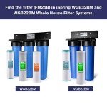 iSpring Whole House Water Filter Cartridge, Iron & Manganese Reducing Water Filter Whole House, 4.5" x 20", Model: FM25B