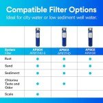 Aqua-Pure 3M Aqua-Pure Whole House Sanitary Quick Change Water Filter System AP902, Reduces Sediment, 5621101