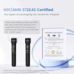 Waterdrop 17UB 3 Years Under Sink Water Filter, Under Sink Water Filtration System, NSF/ANSI 42 Certified, Reduces PFAS, PFOA/PFOS, Lead, Under Sink Water Filter with Faucet, 24K Gallons