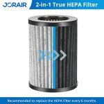 4 Pack Replacement Filters Compatible with Pure Enrichment PureZone Mini Portable Air Purifier PEPERSAP, 2-in-1 True HEPA Replacement