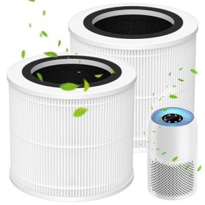 AP100-A/B Replacement Filter Compatible with AromaRoom AP100-A / AP100-B Air Purifi-er, 3-IN-1 H13 True HEPA and Activated Carbon Filter, Perfect Fit and Long Life for AP100-A/B, 2 Pack, White