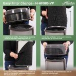 Hunter Fan Company H-HF980-VP Replacement Air Purifier Value Pack for Hunter HP980 HEPA Filter, 3 Piece Set