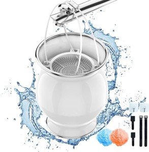 SGQ Bath Filter for Tub, 9 Stages Bath Ball Filter Removes Contaminants, Bathtub Water Filter for Water Purifier, 5000 Gallons of Filtration, Shower Filter for Healthier Hair and Skin, BPA Free