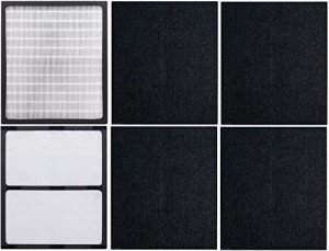 2 Pack Replacement Filters - D for Idylis - IAF-H-100D - Air Purifier AC-2118, AC-2123, IAP-10-280, 1AP10280, Includes 2 x Idylis Hepa and 4 x Carbon Pre-Filters