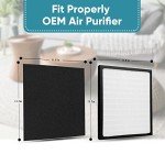 2 Pack Replacement Filters - D for Idylis - IAF-H-100D - Air Purifier AC-2118, AC-2123, IAP-10-280, 1AP10280, Includes 2 x Idylis Hepa and 4 x Carbon Pre-Filters