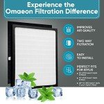 2 Pack Replacement Filters - D for Idylis - IAF-H-100D - Air Purifier AC-2118, AC-2123, IAP-10-280, 1AP10280, Includes 2 x Idylis Hepa and 4 x Carbon Pre-Filters