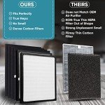 2 Pack Replacement Filters - D for Idylis - IAF-H-100D - Air Purifier AC-2118, AC-2123, IAP-10-280, 1AP10280, Includes 2 x Idylis Hepa and 4 x Carbon Pre-Filters