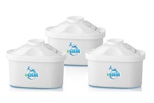 EHM SureFlow Alkaline Water Pitcher Replacement Cartridge ā Healthy Drinking Water, PH 8.5-9.5, 6-Stage Filtration & Hydration System