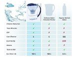 EHM SureFlow Alkaline Water Pitcher Replacement Cartridge – Healthy Drinking Water, PH 8.5-9.5, 6-Stage Filtration & Hydration System