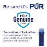 PUR Water Pitcher & Dispenser Replacement Filter 1-Pack, Genuine PUR Filter, 3-in-1 Powerful Filtration for More Chemical & Physical Substance Reduction, Blue (CRF950Z1)