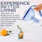 PRO OUTDOOR Purified Clean Crystal-Clear Water Filter Pitcher: Experience Enhanced Extraordinary Refreshing Hydration, Enjoying Convenience, Efficient and Quality You Deserve (Blue - 3.8 LTS)