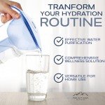 PRO OUTDOOR Purified Clean Crystal-Clear Water Filter Pitcher: Experience Enhanced Extraordinary Refreshing Hydration, Enjoying Convenience, Efficient and Quality You Deserve (Blue - 3.8 LTS)