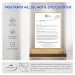 Waterdrop Compact Electric Water Filter Pitcher, Dispenser, 200-Gallon Water Filter for Fridge, NSF/ANSI 42&53&401, Reduce PFAS, Lead, Chlorine, 14-Cup, White, with 1 Filter, Does not Lower TDS