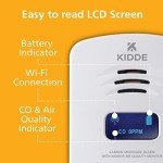 Kidde Smart Carbon Monoxide Detector & Indoor Air Quality Monitor, Plug In Wall, WiFi, Alexa Compatible Device, Voice & App Alerts
