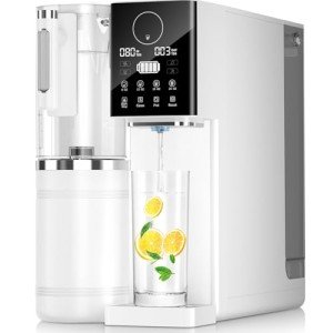 Reverse Osmosis Water Filter Countertop, 8-Stage RO Filtration System, Portable Water Purifier for Kitchen, Office, RV, No Installation, White