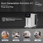 iSpring RCD100 5-Stage Countertop Reverse Osmosis System, Instant Hot RO Water Dispenser with UV, 2.5:1 Pure to Drain, 100 GPD Portable Water Filtration System, 4 Temperature Options, Plug and Play