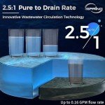 iSpring RCD100 5-Stage Countertop Reverse Osmosis System, Instant Hot RO Water Dispenser with UV, 2.5:1 Pure to Drain, 100 GPD Portable Water Filtration System, 4 Temperature Options, Plug and Play