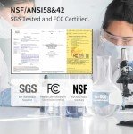 TOKIT Reverse Osmosis Water Filter, U1 Alkaline Mineral Under Sink Water Filter System, 400GPD Tankless RO Filtration with Faucet, NSF/ANSI 58, 2:1 Pure to Drain, Reduce TDS