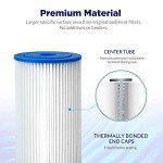 Membrane Solutions 20 Micron Pleated Water Filter Home 10"x4.5" Whole House Heavy Duty Sediment Replacement Cartridge Compatible with ECP10-1,ECP20-BB,R50-BBSA,FXHSC,CB1-SED10-BB (4 Pack)
