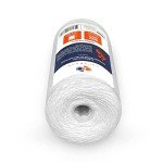 Aquaboon 5 Micron Water Filter 10 x 4.5 inch - String Wound Water Filter for Whole House System - Compatible with 84637, WPX5BB97P, PC10, 355214-45, 355215-45, WP10BB97P, WP5BB97P (4 Pack)