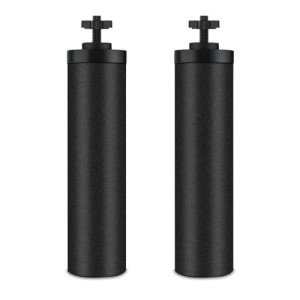 airkitrep Water Filter Replacement for Berkey, Black Purification Elements, Activated Carbon Filters, Compatible with Berkey Gravity Water Filter System, Pack of 2
