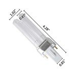 LB4000 Replacement Bulb Compatible with Germ Guardian AC4825 AC4850PT AC4300BPTCA AC4300BPT AC4850 AC4900 AC4900CA AC4800 AC4900 Purifiers Replace 5W UV-C Bulb(2 Packs)