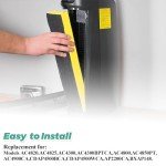 FLT4825 HEPA Filter B Replacement with Air Purifier AC4825 AC4825E AC4300 AC4800 AC4900 AC4850 by Techecook - 2 x True H13 HEPA Filters, 8 x Activated Carbon Pre-Filter